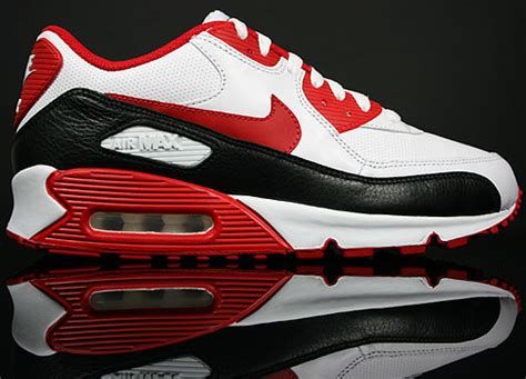 nike air max 90 le schuhe schwarz rot weiß|air max 90 weiß herren.